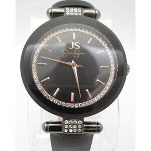 Women Jessica Simpson Quartz WR Analog 36mm Dial Round Watch (G981)"New Battery"